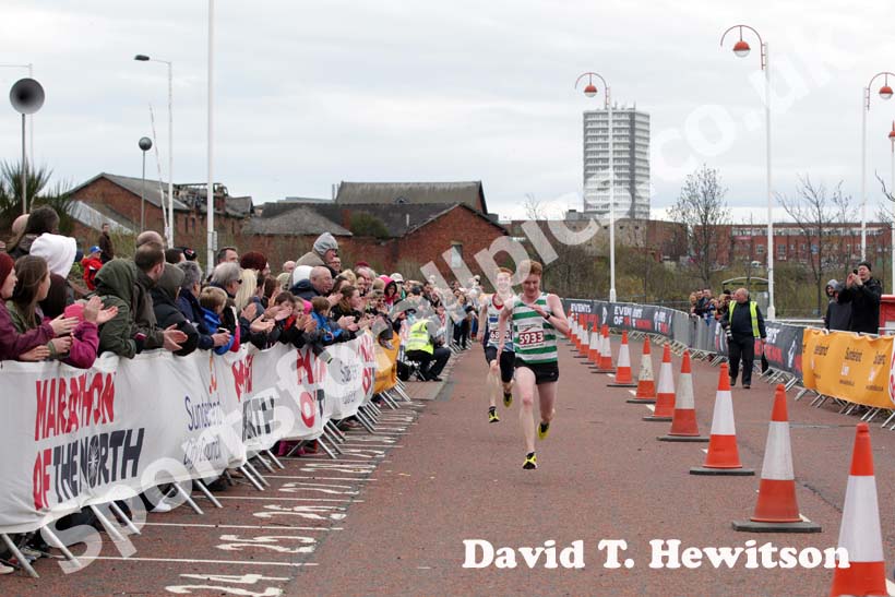 Finishing in the Sunderland City 10k.